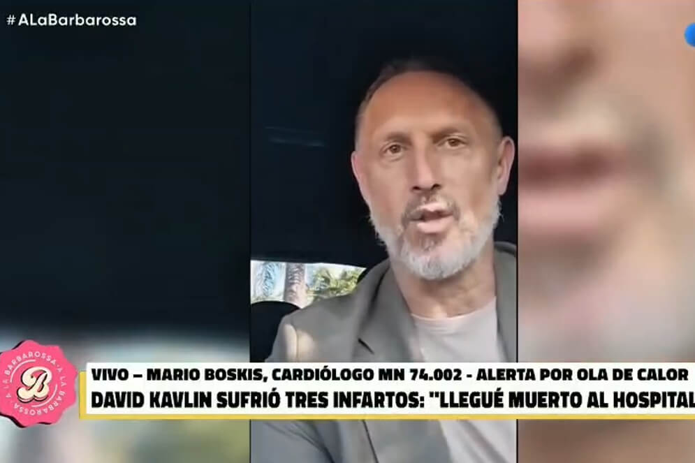 David Kavlin tuvo tres infartos y fue operado de urgencia